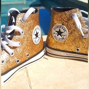 $ $ $ S O L D $ $ $ Converse Gold High-Tops